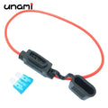 Waterproof Fuse Holder 32V Mini Small Medium 18/1614/12/10AWG and Blade Fuse 1A 2A 3A 5A 7.5A 10A 15A 20A 25A 30A 35A 40A 50A