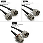 RG58 L16 N Male to N Female Plug Bulkhead conncetor Pigtail Cable RF Coaxial Cables Jumper Cable N Type Crimp Fast Delivery