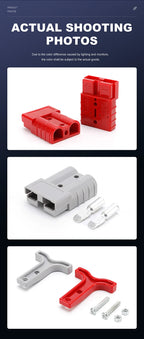 1/2/4PCS 50A Battery Power Connector Kit Quick Plug 600V Car Forklift Battery Charging Electrical Cable Wire Terminal Connectors