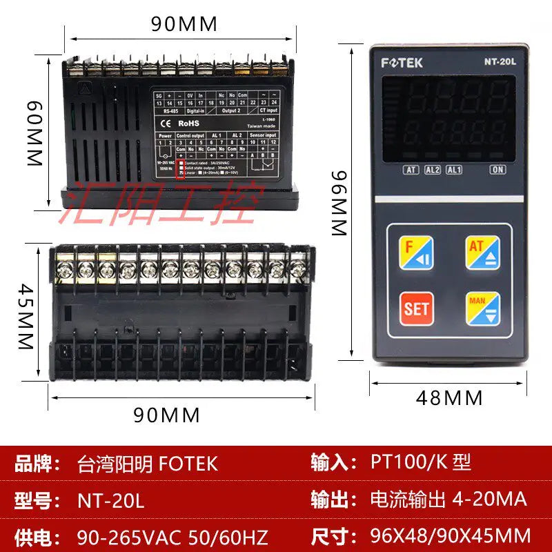 FOTEK NT-20R NT-20V NT-20L NT-96RE NT-96VE NT-96LE NT-48R-RS NT-48V-RS NT-48L-RS NT-21R Temperature Controller