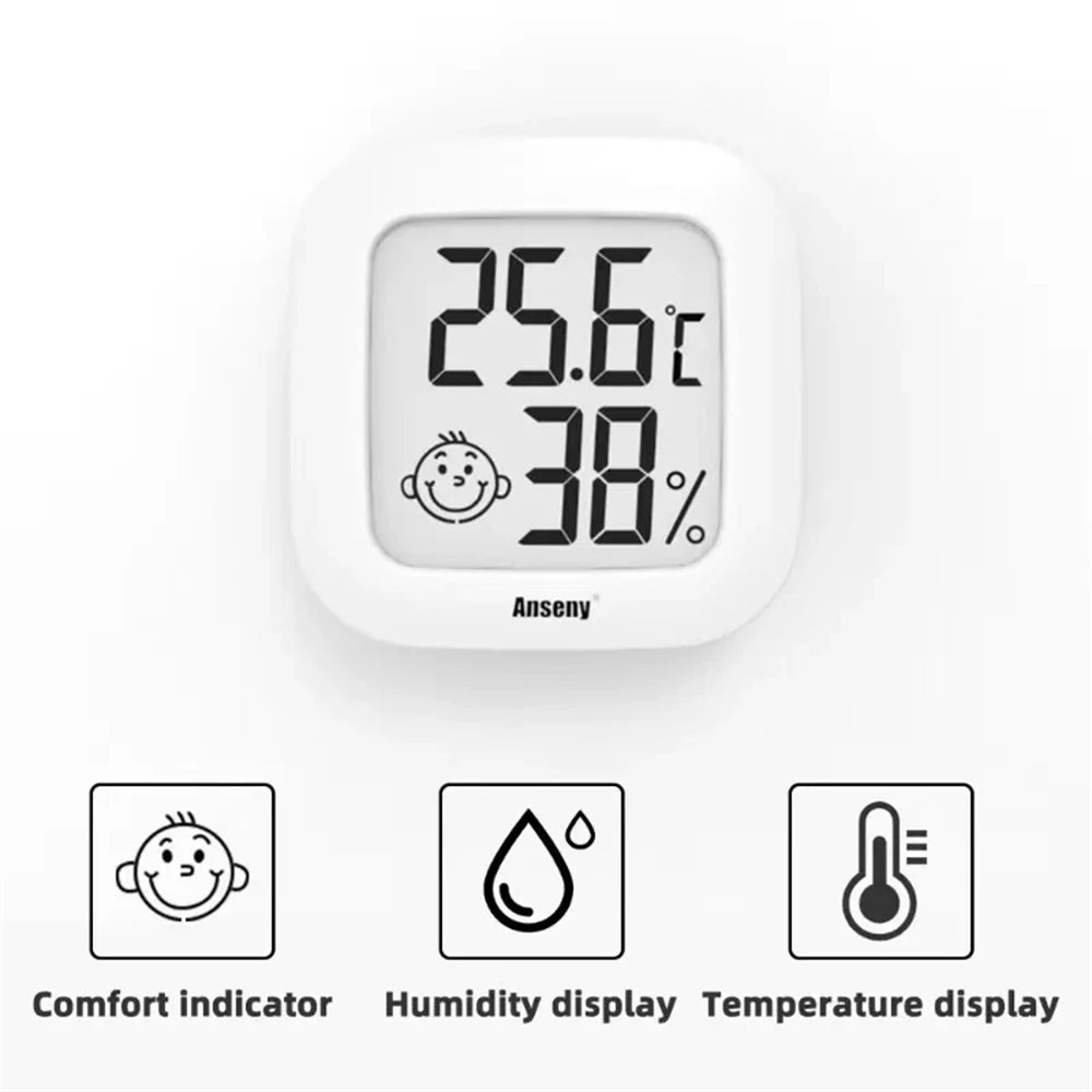 1 Pc Digital LCD Thermometer Hygrometer Indoor Room Mini Electronic Temperature Humidity Meter Sensor Gauge for Home Baby
