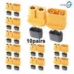 3-12Pairs XT60H (XT60 Upgrade) Connector XT60H Male Female Bullet Connectors Plugs with Sheath for Lithium Battery RC Planes Car