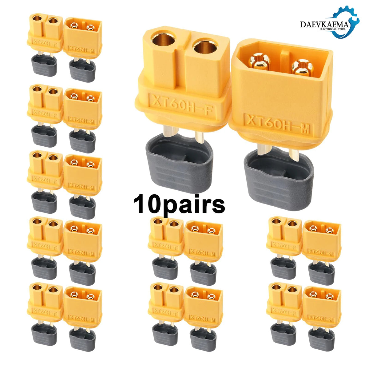 3-12Pairs XT60H (XT60 Upgrade) Connector XT60H Male Female Bullet Connectors Plugs with Sheath for Lithium Battery RC Planes Car