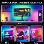 PC Backlight 24 27 32 34 Inch Monitor Screen LED Backlight Music Sync LED Strip Lights Game Room Computer Atmosphere Lights