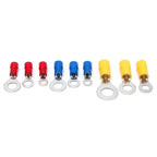280/480/720/1200/1500pcs Quick Connect Terminal Kit - Cold Pressed Fork/Ring/Spade Lugs for Low Voltage DC Wiring Systems