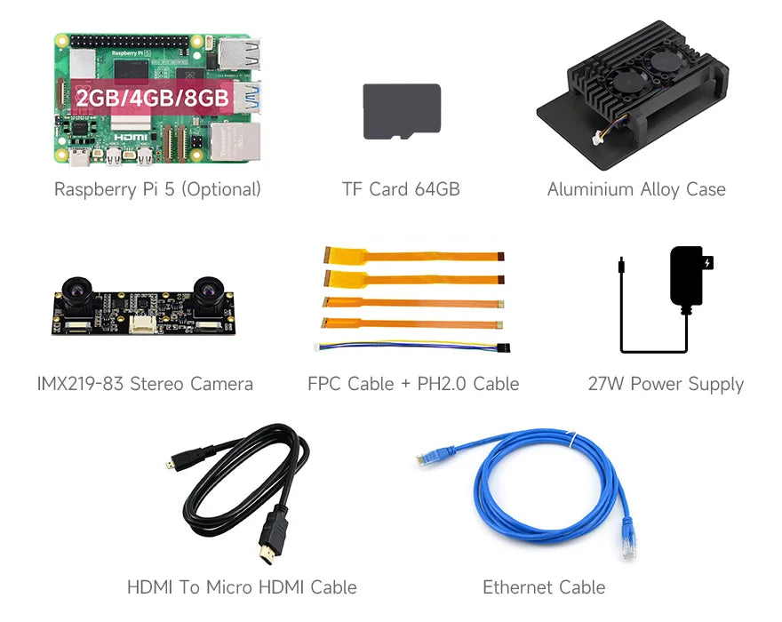 Raspberry Pi 5, Options for 4GB/8GB RAM, BCM2712 Processor, 2.4GHz Quad-Core 64-bit Arm Cortex-A76 CPU Built Using RP1 I/O