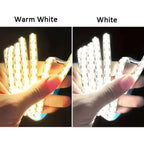 COB LED Strip Light 5V 320LEDs/m PIR Motion Sensor Flexible Self-adhesive Tape Battery Powered for Cabinet Kitchen Lighting