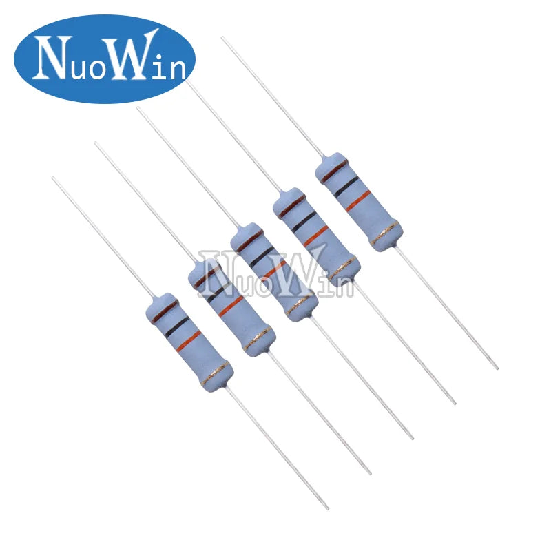 20pcs/Lot 2W Carbon Film Resistor 5% 0.1R-10M 0.22 10R 47R 100R 150R 220R 330R 560R 750R 1K 10K 33K 100K 220K 470K 820K Ohm
