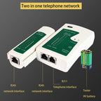 RJ45 RJ11 Network Cable Tester Cat5 Cat6 UTP LAN Cable Tester Tool Networking Wire Telephone Cable Line Detector Tracker Tool