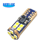 100Pcs T10 CANBUS 12SMD 3030 12V-24V White Car Side Tail Light Bulb t10 canbus Error Free w5w 194 168 led Car styling