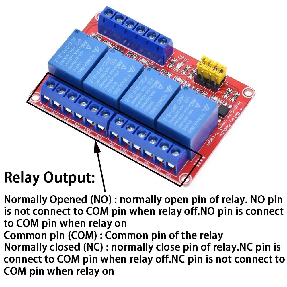 High/Low Level Trigger Relay Module 1/2/4/8 Channel 5V12V24V Home Intelligent Control Module With Optocoupler Isolation Output