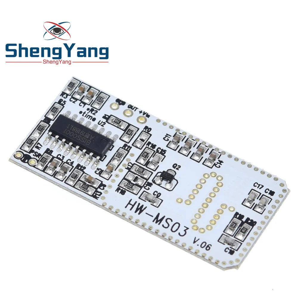 TZT High Performance Motion Sensor Module Radar Motion Sensor HW-MS03 2.4GHz to 5.8GHz Microwave Radar Sensor Module for Arduino