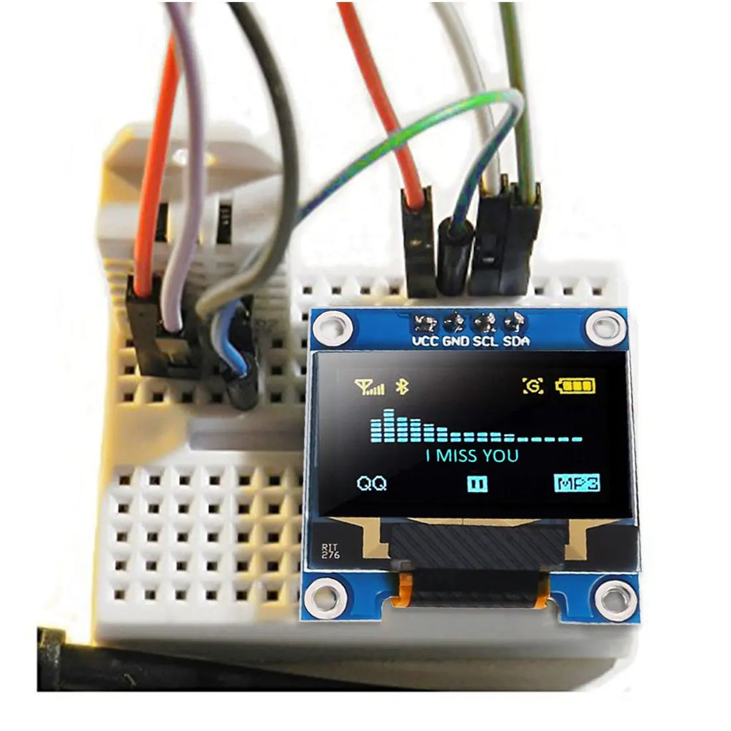 128x64 OLED Display Screen Module 0.96" I2C IIC SSD1306 Driver Board 4 Pin Serial Chip for Arduino ESP32
