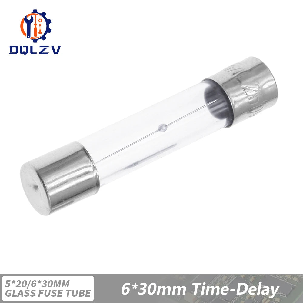 5*20mm 6*30mm Fast Blow Glass Tube Fuses 5x20mm 6x30mm 250V 0.5A 1A 2A 3A 4A 5A 6A 8A 10A 15A 20A 25A 30A AMP Slow Blow Fuse