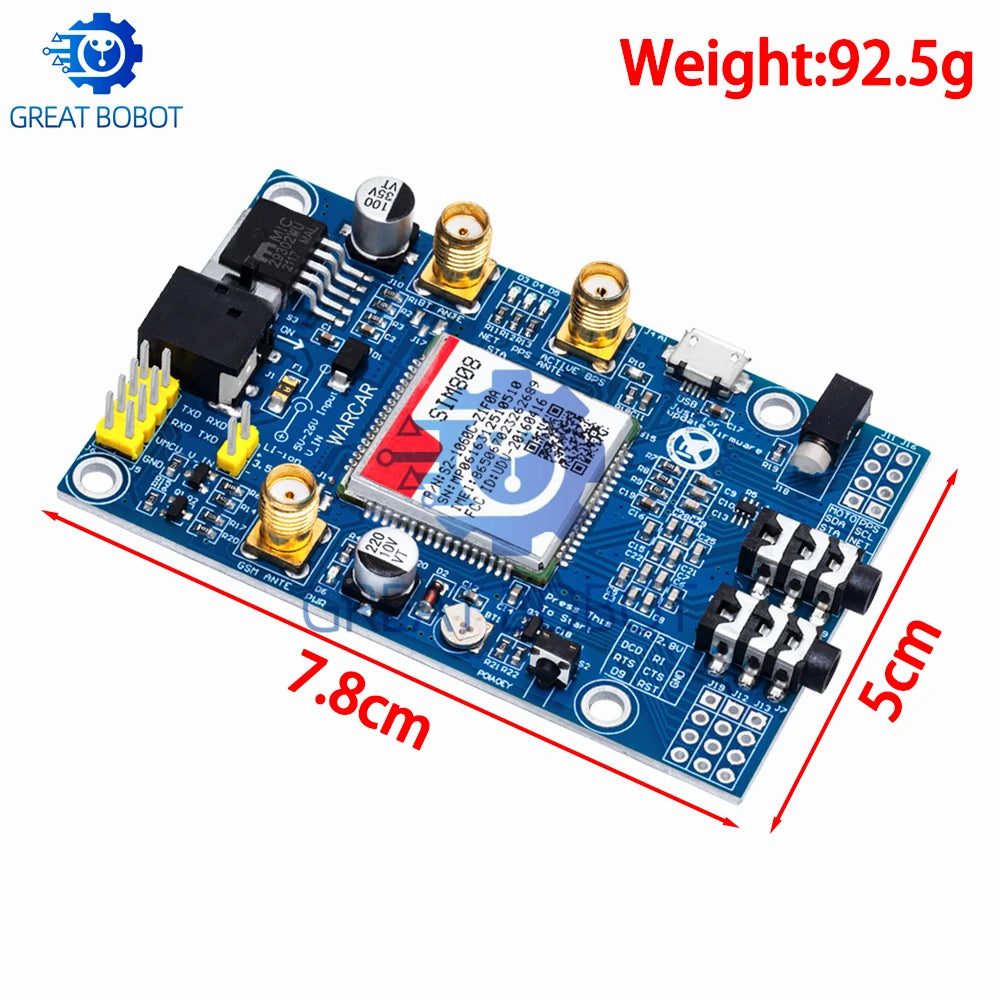 BS SIM808 instead of SIM908 module GSM GPRS GPS Development Board IPX SMA with Antenna available for Raspberry Pi for arduino