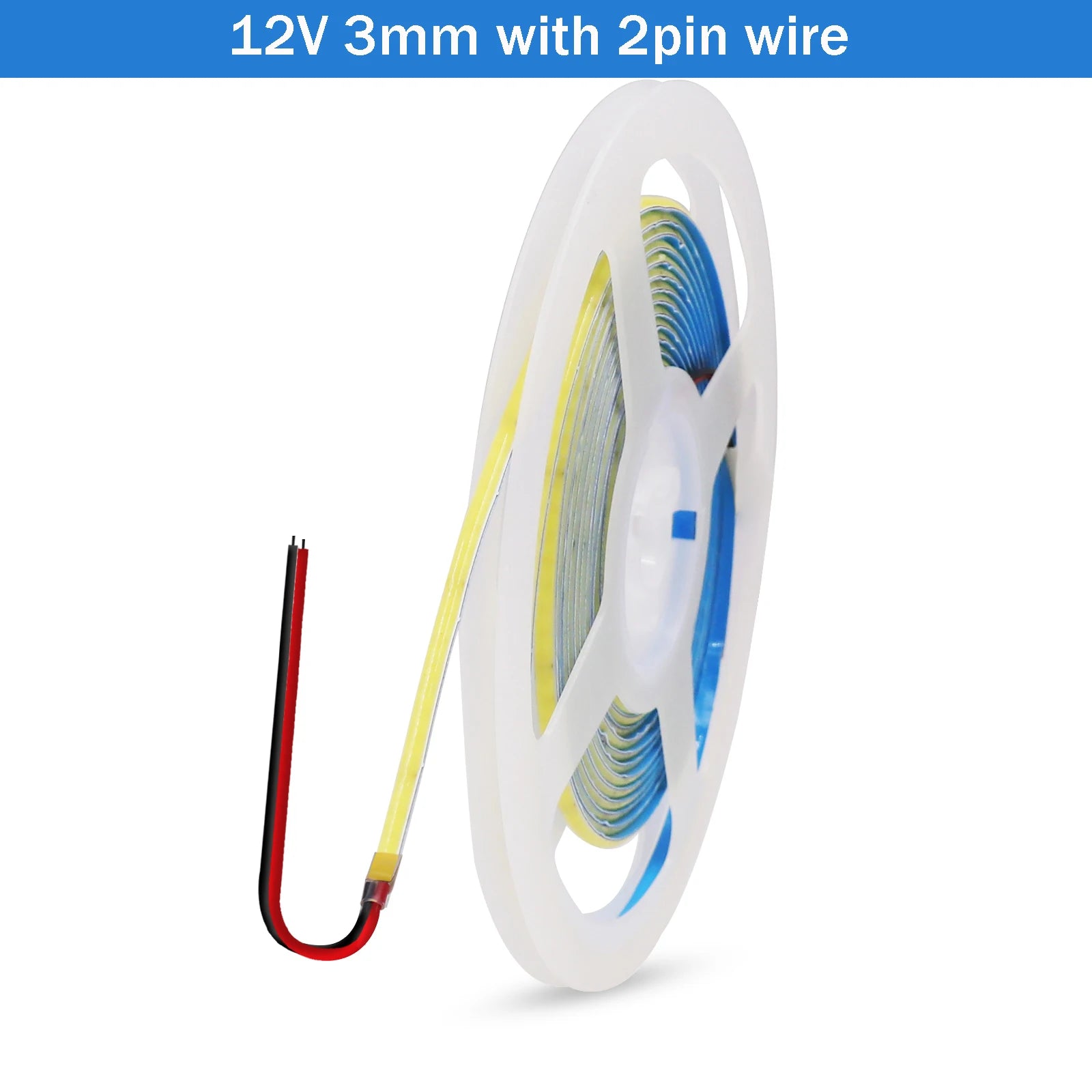 5V USB COB LED Strip 12V 3mm 5mm 8mm Width Flexible LED Tape 320LEDs COB Light with Adhesive High Density Linear Lighting