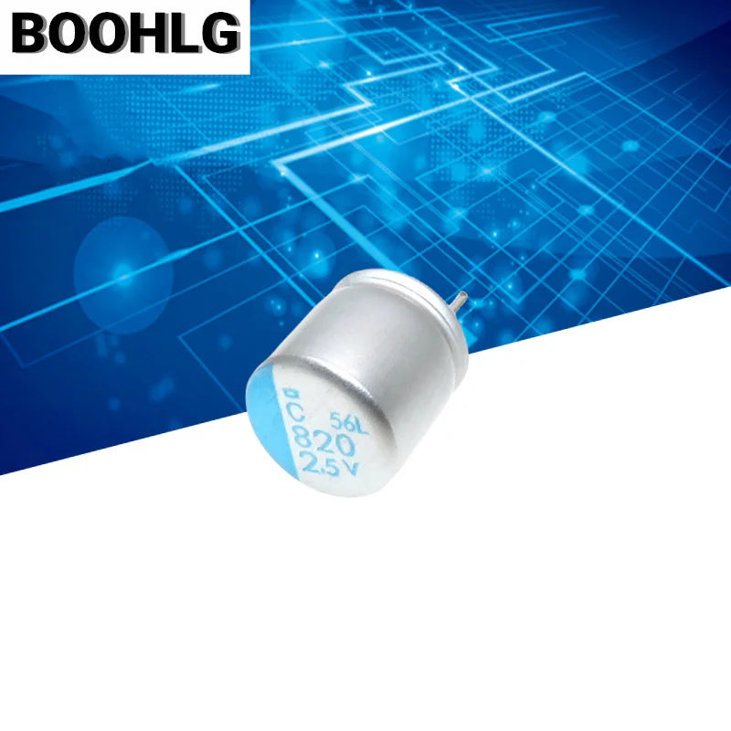 100pcs 820UF 2.5V NCC PSC Series 8x8mm Super Low ESR 2.5V 820UF For Motherboard VGA Solid Capacitors