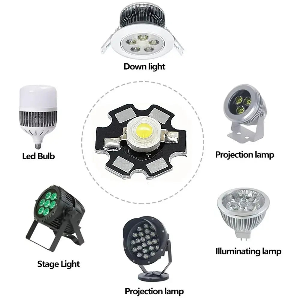 5pcs 3W Infrared IR High Power LEDs Emitter CCTV Camera IR Diode for Security Black LEDs 850nm 940nm 3W 700mA