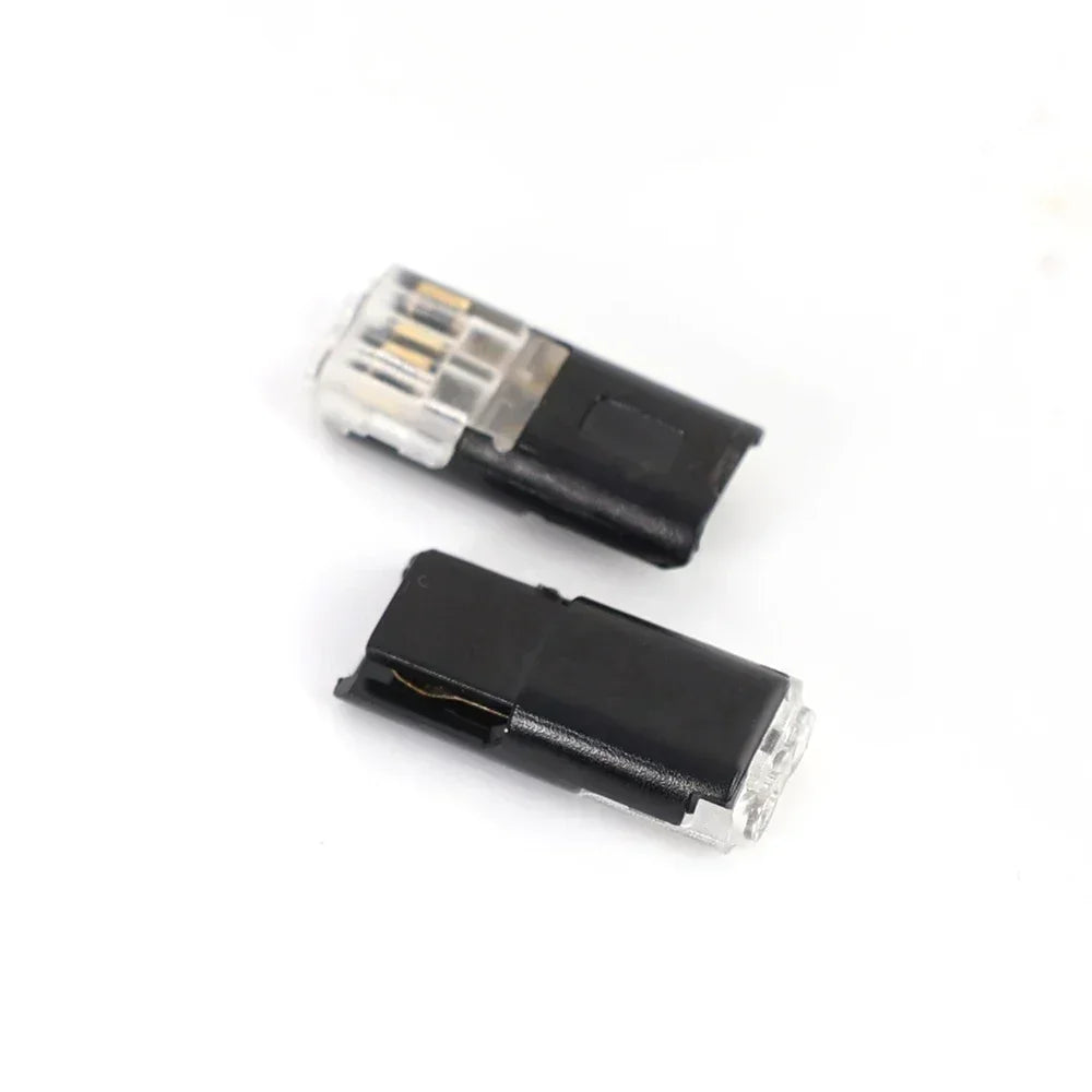 2 Pin Pluggable Wire Connector Quick Splice Electrical Cable Crimp Terminals for Wires Wiring 22-20AWG LED Car Connectors