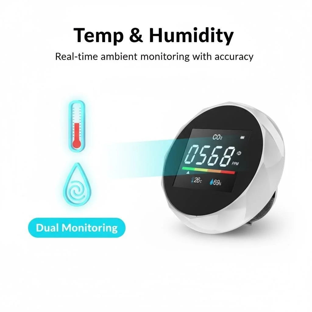 2C06, CO2 (NDIR) infrared high-precision sensor air quality detector, temperature and humidity detector