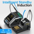 FNIRSI DWS-200 Soldering Station 200W C210 C245 Solder Iron Handle With Soldering Helping Hand Electronic Welding Rework Station