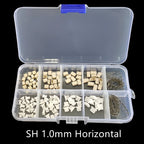 1 Box JST Connector Assortment Kit - SH1.0/ZH1.5/PH2.0/XH2.54 2-5Pin Male/Female Socket with Horizontal/Vertical Header
