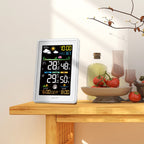 BALDR Wireless Color Weather Station DigitalThermometer Hygrometer Clock Calendar Barometer Sun Time Forecast Trend Sensor -40℃