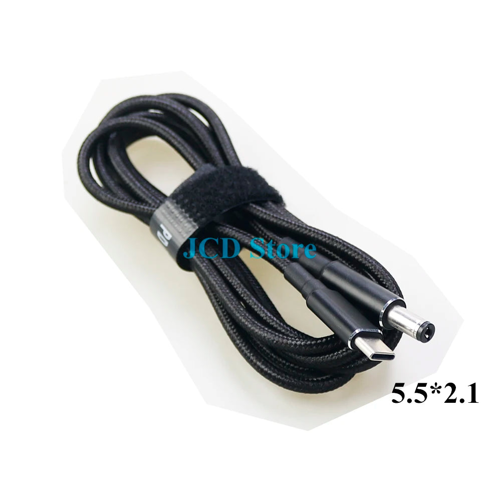 1PCS 100W 5A PD to DC 5.5*2.1 5.5*2.5 7.4*5.0 4.5*3.0 Decoy Trigger Adapter Cable TYPE-C PD Decoy Line Charging Notebook Charger
