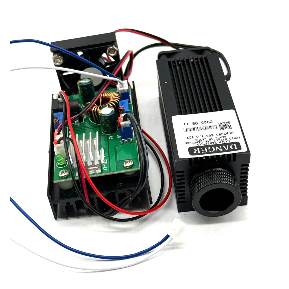808nm 400mw/800mw/1600mw 1.6W IR Focusable InfraRed Laser Diode Module 12V TTL