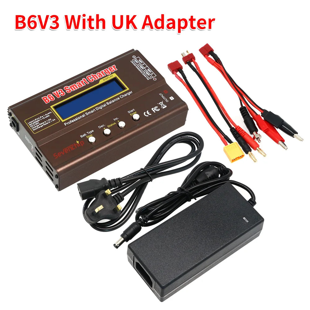 IMAX B6 V3 80W 6A Battery Charger LiHv Lipo NiMh Li-ion Ni-Cd Digital RC Charger Lipro Balance Charger Discharger 15V 6A Adapter