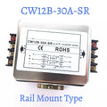 Three-Phase Power Filter inverter EMI Servo Filter Purifier CW12B-10/20/30/40/50/60A-S/SR AC 380V Three-Wire Rail Mount Terminal