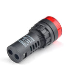AD16-22SM Buzzer 22mm Panel Diameter DC 12V 24V AC 110V 220V Flash Signal Light Red LED Active Buzzer Beep Alarm Indicator