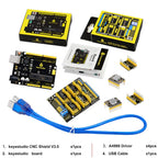 Keyestudio CNC Shield V2/V3/V4 Engraving Machine Kit For Arduino With UNO R3 Or Nano Board A4988/DRV8825 Driver Compatible GRBL