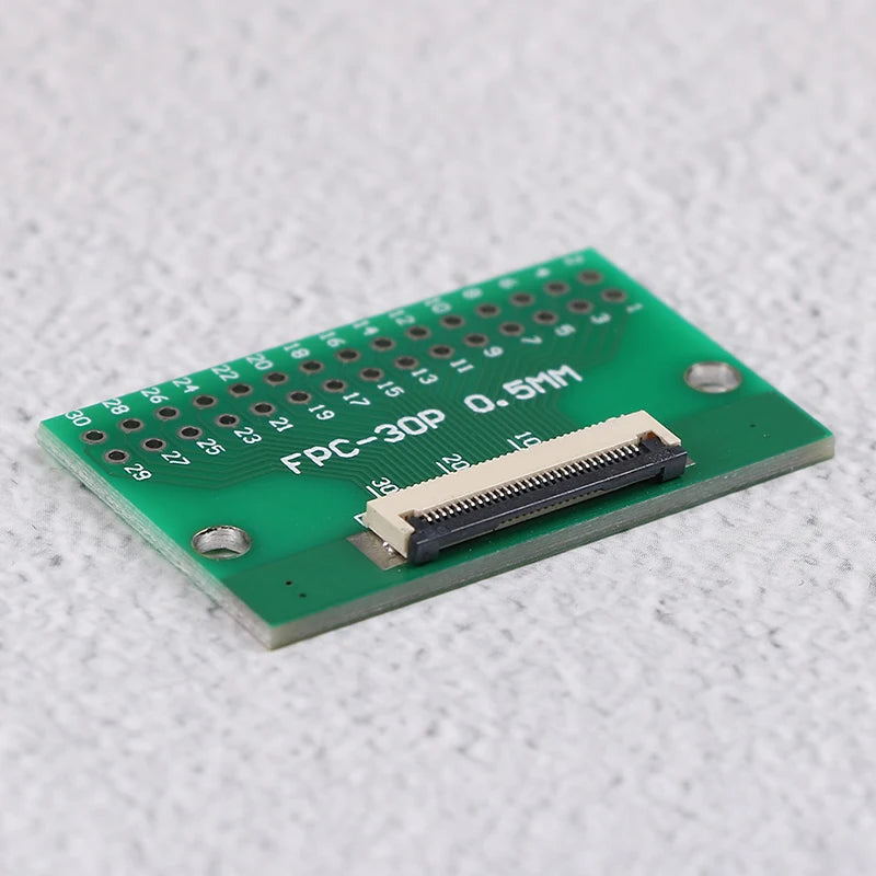 1Pcs 30 Pin 0.5mm FFC FPC to 30P 2.54mm DIP PCB Adapter Converter Board