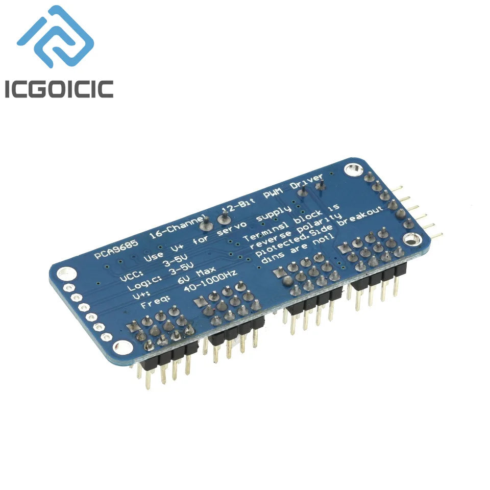 1-10PCS PCA9685 Robot Controller IIC Interface 16 Channel 12-Bit PWM Servo Motor Driver Board for Arduino Robot/ Raspberry Pi