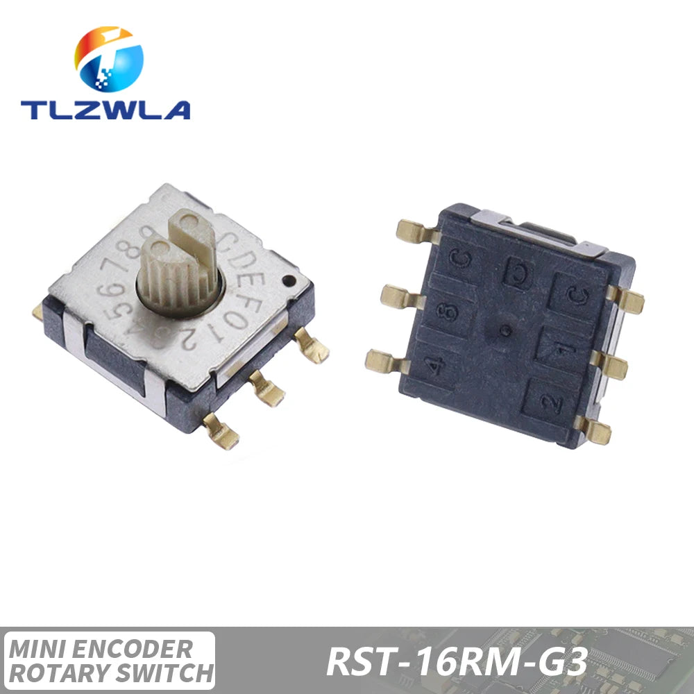 Rotary Code Switch SMD Band Switch RST-10RM-PT Digital Dip Switch 10 position 0-9 coding RST-16RM-G3