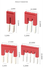 10pcs FBS10-5 FBS2-5 FBS3-5 FBS4-5 FBS5-5 Jumpers 2/3/4/5/10 Seat PT ST 2.5mm DIN Rail Terminal Block Accessories Plug-In Bridge