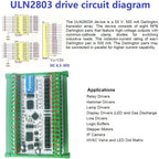 16CH Opto Isolated NPN Input ULN2803 Darlington Output Modbus RTU IO Module DC7-25V Six Working Modes DIN Rail Optional