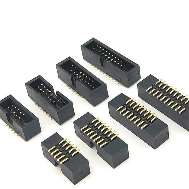 5PCS SMT Simple Right Angle Header 1.27mm Pitch DC3 Series 10/14/16/20P SMT 2x4P 2x5P/2X7P/2X8P/2X10P
