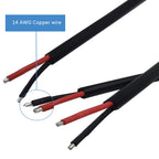 50cm 14AWG DC connector Power socket Cable Plug Wire Male & Female 15A 5.5x2.1mm 2.5mm For LED light Strip CCTV Cameras