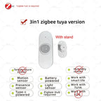 Zigbee /WIFI Human Presence PIR Motion Sensor Luminance Temperature Humidity Detector USB/Battery For Smart Life Tuya Z2M