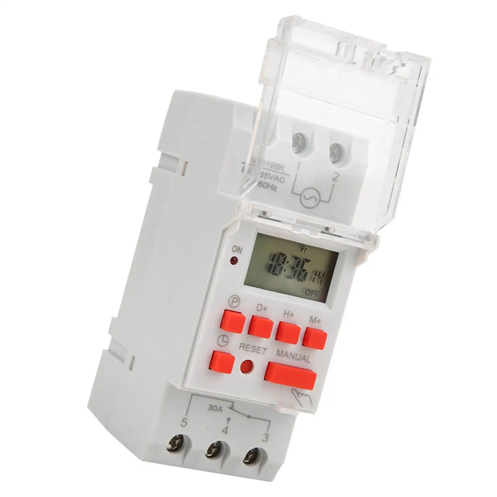 TM919BK  85~265V AC 30A LCD 7 Days Programmable Digital Timer Switches LCD Timer Switches