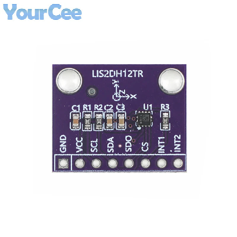 10pcs/1pc LIS2DH12TR Acceleration Module 3 Axis MEMS Accelerometer Motion Sensor Module Replace ADXL345 for Arduino