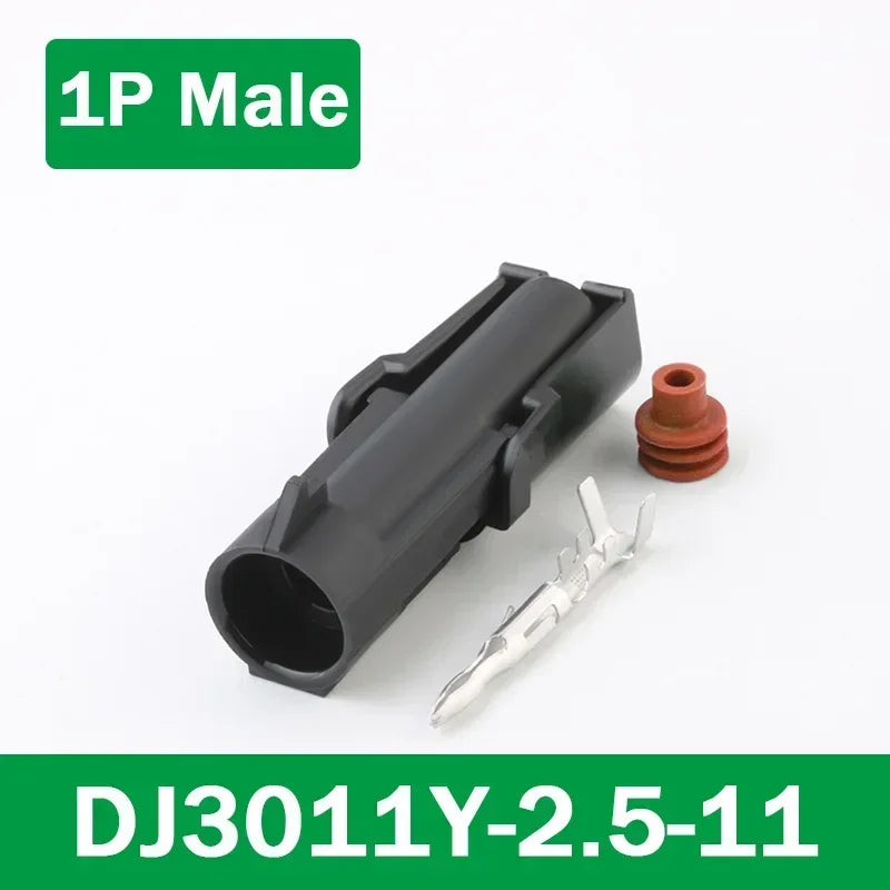 5/20Sets 2.5mm 1/2/3/4/6Pin Waterproof Electrical Connector Male Female Plug Delphi Injector Socket 12010975 For GM Motorcycle