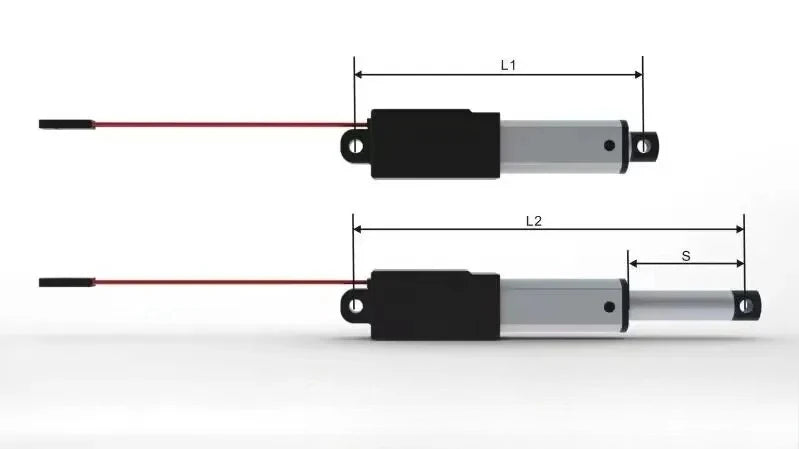 6V 12V 24V Micro New Linear Actuator DC Motor 30/50/75/100/150mm Stroke Customized 188N for Remote Controls Robotics Automation