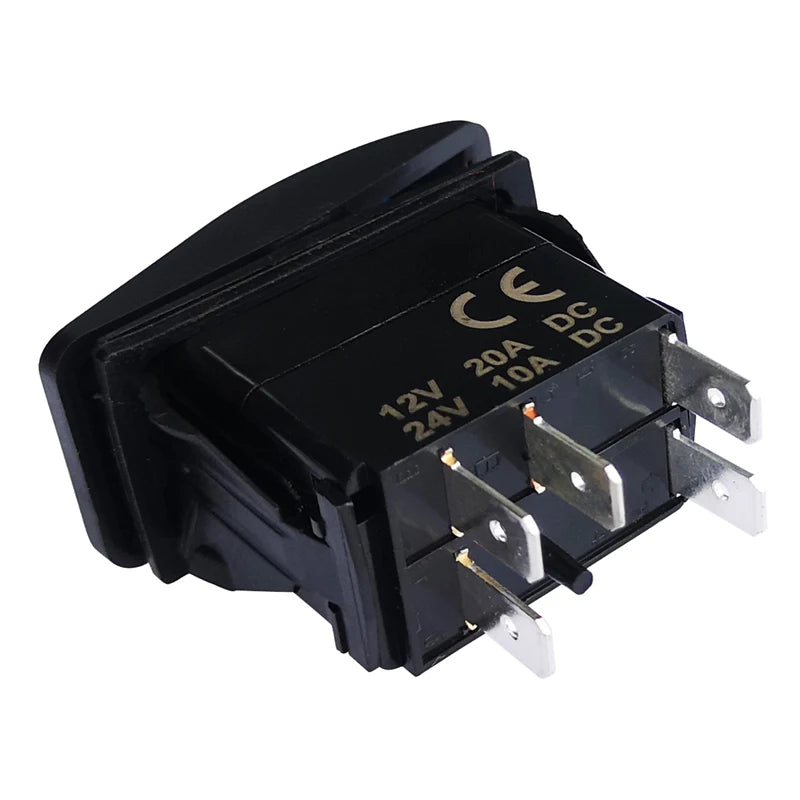 Red Led Light Rocker Switch 12V/24V SPST DPDT Toggle Switch ON OFF/ ON OFF ON Backlight Latching / Momentary Dash Panel Control
