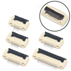 10pcs FPC FFC socket Connector 0.5mm 1mm Pitch Flat Cable Flip bottom connection 4/5/6/8/10/12/14/16/20/22/24/30/34/40/50P