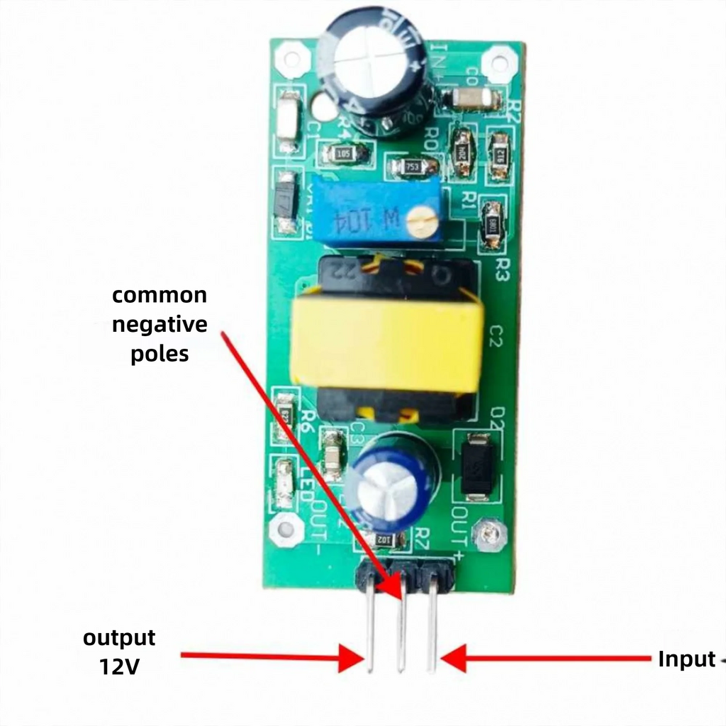 Adjustable DC Isolated Buck Power Module DC22-290V to DC3.6-15V Step-down Power Board for Inverter with Over Current Protection