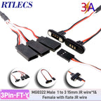 RTLECS Magnetic Connector RC Car Drone JST JR 24V 3A DC Power Battery Charger SM Led Strip Blind Connect USB Cable 2/3/4 Pin