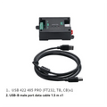 ●  Serial Port Converter Module with Guide Rail DB9 Male/USB-B Interface U44P-FTB USB 422 485 PRO(FT232,TB, CB)
